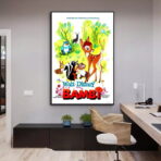 affiche bambi vintage