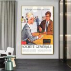 affiche banque vintage