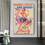 affiche bar casino sexy vintage