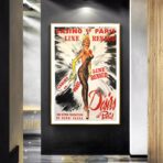 affiche bar casino vintage