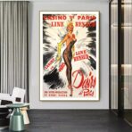affiche bar casino vintage