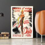 affiche bar casino vintage