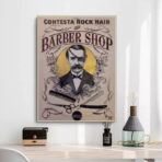 affiche barber vintage