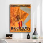 affiche barcelona vintage