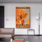 affiche barcelona vintage