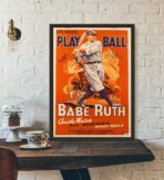 affiche baseball vintage