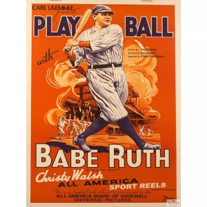 affiche baseball vintage
