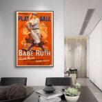 affiche baseball vintage