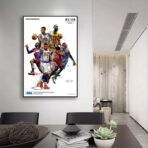 affiche basket nba vintage