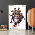 affiche basket nba vintage