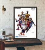 affiche basket nba vintage