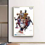 affiche basket nba vintage