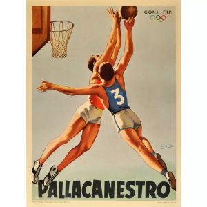 affiche basket vintage