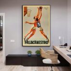 affiche basket vintage