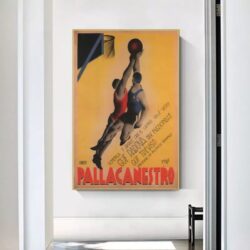 affiche basketball vintage