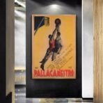 affiche basketball vintage