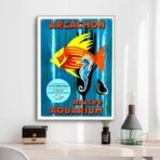 affiche bassin d'arcachon vintage