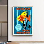 affiche bassin d'arcachon vintage