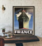 affiche bateau vintage