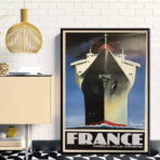 affiche bateau vintage