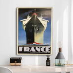 affiche bateau vintage