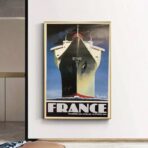 affiche bateau vintage