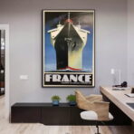 affiche bateau vintage