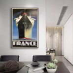 affiche bateau vintage