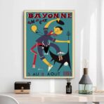 affiche bayonne vintage
