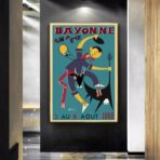 affiche bayonne vintage
