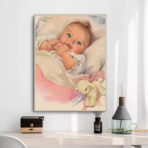 affiche bébé vintage