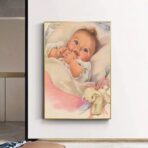 affiche bébé vintage