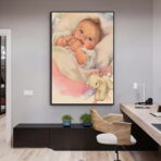 affiche bébé vintage