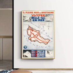 affiche belle ile vintage