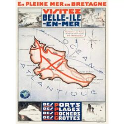 affiche belle ile vintage