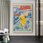 affiche biarritz vintage