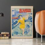 affiche biarritz vintage