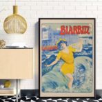 affiche biarritz vintage
