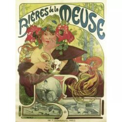 affiche biere de la meuse vintage