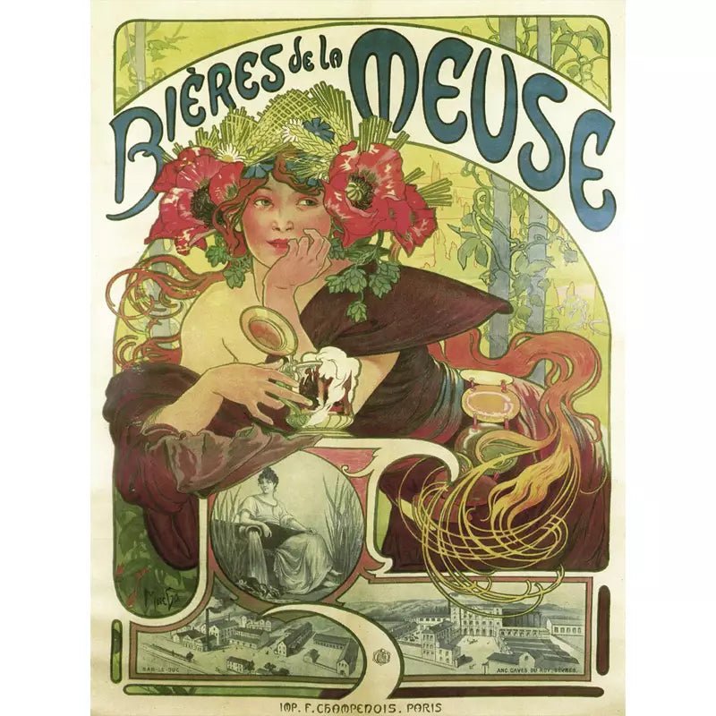 affiche-biere-de-la-meuse-vintage_1 affiche biere de la meuse vintage
