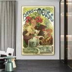 affiche biere de la meuse vintage