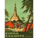 affiche birmanie vintage