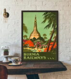 affiche birmanie vintage