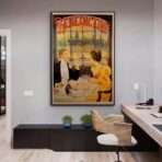 affiche bistrot vintage