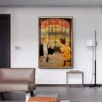 affiche bistrot vintage
