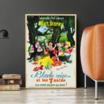 affiche blanche neige et les sept nains