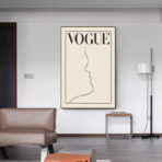 affiche blanche vintage