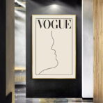 affiche blanche vintage