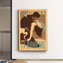 affiche boheme vintage
