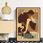 affiche boheme vintage